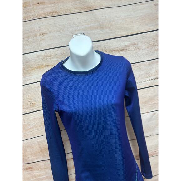 Under Armour Shirt Womens Size XL Cold Gear Long Sleeve Base Layer Top Blue - Picture 9 of 11